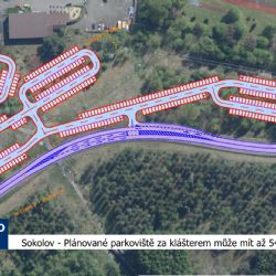 Sokolov: Plánované parkoviště za Klášterem může mít až 544 míst (TV Západ)