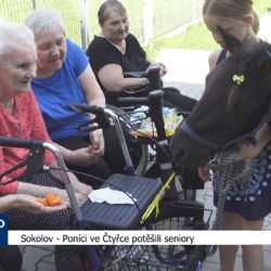 Sokolov: Poníci ve Čtyřce potěšili seniory (TV Západ)