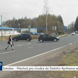  Sokolov: Přechod pro chodce do Dolního Rychnova se už staví (TV Západ)