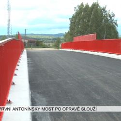 Sokolov: První Antonínský most po opravě slouží (TV Západ)