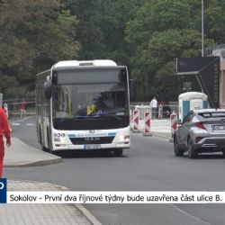 Sokolov: První dva říjnové týdny bude uzavřena část ulice Němcové (TV Západ)