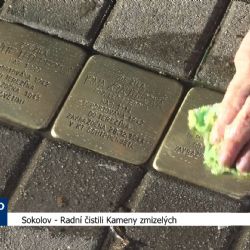 Sokolov: Radní čistili Kameny zmizelých (TV Západ)