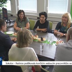 Sokolov: Radnice poděkovala končícím vedoucím pracovníkům ve školství (TV Západ)