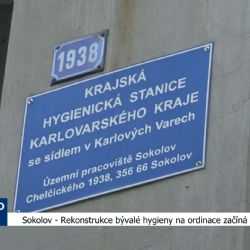Sokolov: Rekonstrukce bývalé hygieny na ordinace začíná (TV Západ)