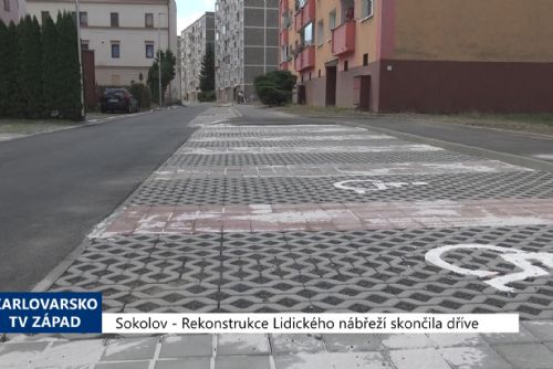 obrázek:Sokolov: Rekonstrukce Lidického nábřeží skončila dříve (TV Západ)