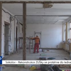 Sokolov: Rekonstrukce ZUŠky se protáhne do ledna (TV Západ)