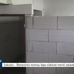 Sokolov: Řemeslníci mohou lépe získávat menší zakázky města (TV Západ)