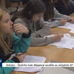 Sokolov: Školního kola dějepisné soutěže se zúčastnilo 87 sedmáků (TV Západ)