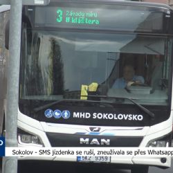 Sokolov: SMS jízdenka se ruší, zneužívala se přes Whatsapp (TV Západ)