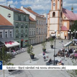 Sokolov: Staré náměstí má novou stromovou alej (TV Západ)