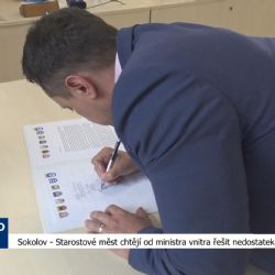 Sokolov: Starostové měst chtějí od ministra vnitra řešit nedostatek policistů (TV Západ)