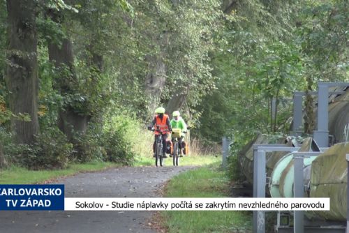 Foto: Sokolov: Studie náplavky počítá se zakrytím nevzhledného parovodu (TV Západ)