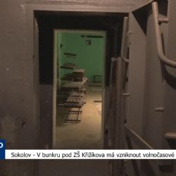 Sokolov: V bunkru pod ZŠ Křižíkova má vzniknout volnočasové centrum (TV Západ)