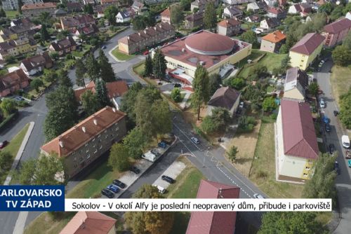 Foto: Sokolov: V okolí Alfy je poslední neopravený dům, přibude i parkoviště (TV Západ)