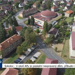Sokolov: V okolí Alfy je poslední neopravený dům, přibude i parkoviště (TV Západ)