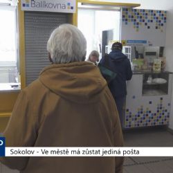 Sokolov: Ve městě má zůstat jediná pošta (TV Západ)