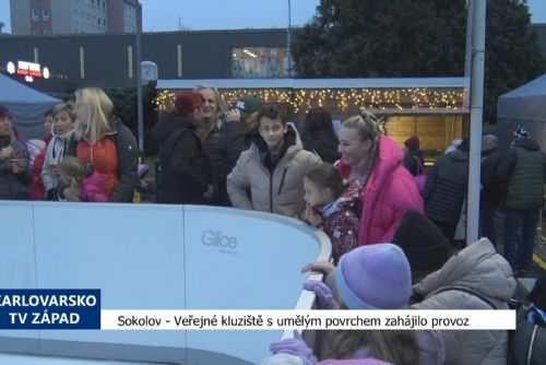 Foto: Sokolov: Veřejné kluziště s umělým povrchem zahájilo provoz (TV Západ)