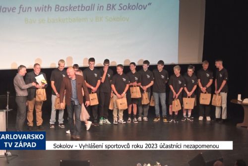 Foto: Sokolov: Vyhlášení sportovců roku 2023 účastníci nezapomenou (TV Západ)