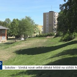 Sokolov: Vzniká nové velké dětské hřiště na sídlišti Michal (TV Západ)