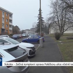 Sokolov: Začíná komplexní oprava Poláčkovy ulice včetně kanalizace (TV Západ)