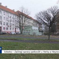 Sokolov: Začínají opravy parkovišť U Herby a Heyrovského (TV Západ)