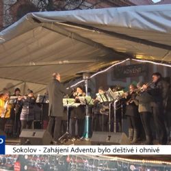 Sokolov: Zahájení Adventu bylo deštivé i ohnivé (TV Západ)