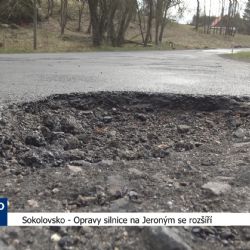 Sokolovsko: Opravy silnice na Jeroným se rozšíří (TV Západ)
