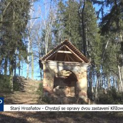 Starý Hrozňatov: Chystají se opravy dvou zastavení Křížové cesty (TV Západ)
