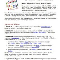 11. ročník poutního maratonu bude tak trochu jinak