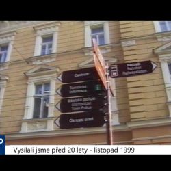 1999 – Cheb: Instalace nových tabulí stála téměř 200 tisíc (TV Západ)