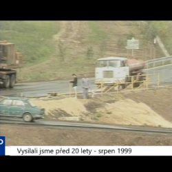 1999 - Cheb: Komunikace u Střížova finišuje  (TV Západ)