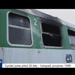 1999 – Františkovy Lázně: Odstavený vagón nejspíše zapálil bezdomovec (TV Západ)