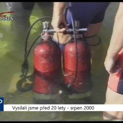 2000 – Cheb: Dětští vodní záchranáři čistili dno Jesenické přehrady (TV Západ)