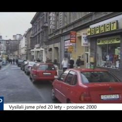2000 – Cheb: Rekonstrukce pěší zóny se uskuteční až po získání dotace (TV Západ)