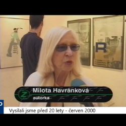 2000 – Cheb: V Galerii G4 vystavuje Milota Havránková (TV Západ)
