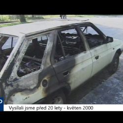2000 – Cheb: Zloděj si v autě svítil zapalovačem, vozidlo shořelo (TV Západ)