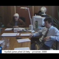 2000 – Sokolov: Rozpočet města 2001 bude vyrovnaný (TV Západ)