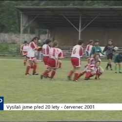 2001 – Cheb: Domácí fotbalistky porazily hráčky Slavoje 2:1 (TV Západ)
