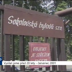 2001 – Sokolov: Domy u kina Alfa se prodaly za 9,5 milionu (TV Západ)