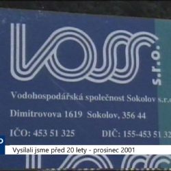 2001 – Sokolovsko: VOSS vystoupila ze sdružení (TV Západ)
