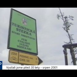 2001 – Starý Hrozňatov: Výstavba cyklostezky vyšla na 1,7 milionu (TV Západ)