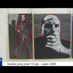 2009 – Cheb: Provokativní výstava malíře – reportéra (3820) (TV Západ)