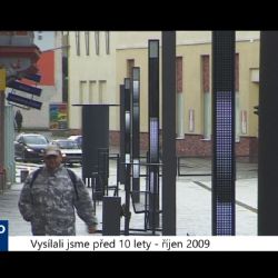 2009 – Cheb: První etapa pěší zóny má LED panely (3869) (TV Západ)		