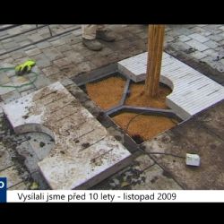 2009 – Cheb: Začala výsadba stromů na pěší zóně (3903) (TV Západ)