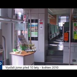 2010 – Cheb: Vlak Desiro ponese znak města (4040) (TV Západ)