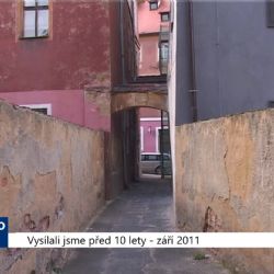 2011 – Cheb: Oprava uličky Zavražděných vyjde asi na milion (4468) (TV Západ)