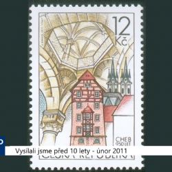 2011 – Cheb: Poštovní známka připomíná 950 let města (4301) (TV Západ)