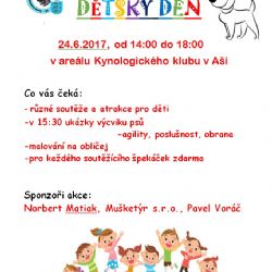 Aš: Kynologický klub pořádá Dětský den