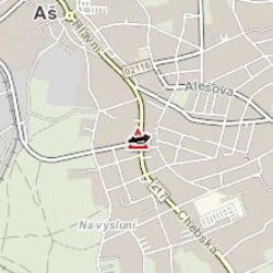 Aš: Vozidlo narazilo do dopravní značky 