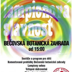 Bečov nad Teplou: Botanickou zahradou projde lampionový průvod